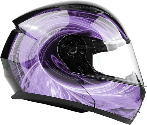 Miniatura 15 de Casco de motocicleta modular para adultos DOT con anteojos de sol retráctiles de cara completa abatibles Typhoon TH158