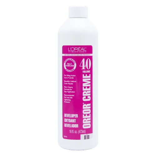 L'Oreal Technique Oreor Developer | Hair Color Developer | Creamy Formula for Uniform Color and Bleach Results