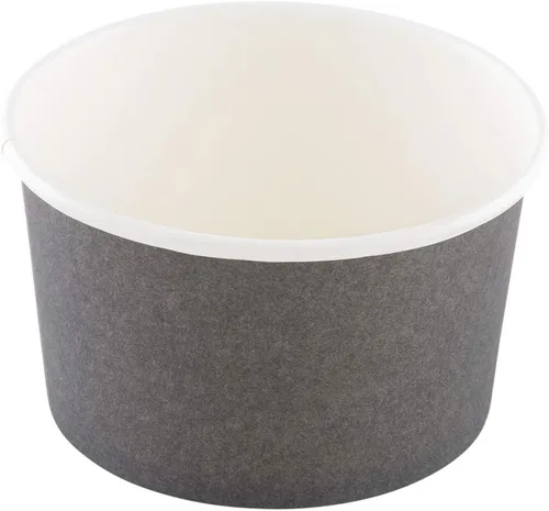 Miniatura 2 de Restaurantware Vasos de papel, 200 recipientes cuadrados desechables de 8 onzas para helado, resistentes a fugas, para alimentos calientes y fríos