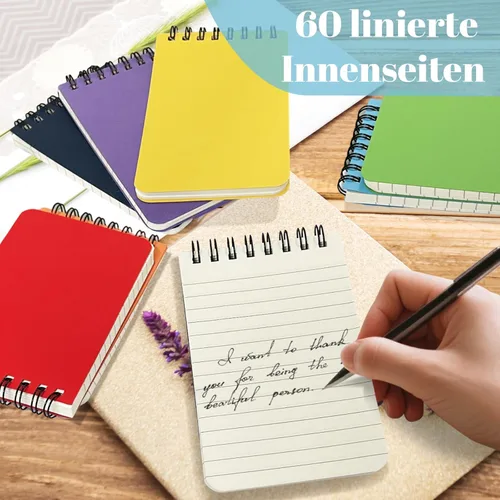 Miniatura 4 de OSIMIG Pocket Notebooks Set of 24 - Small 3x5 Spiral Notepads with Lined Pages