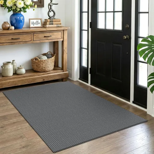 Miniatura 150 de EARTHALL Alfombra de pasillo 3x14 pies, alfombras lavables extra largas para pasillos, tejidas, antideslizante, alfombra trenzada para entrada