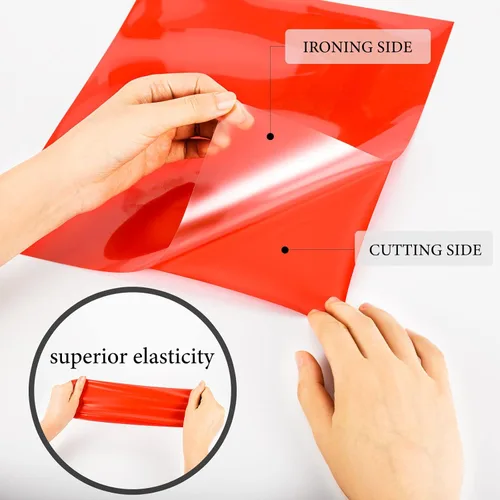 Miniatura 3 de XSEINO Vinilo de transferencia de calor HTV para camisetas de 12 x 10 pulgadas, paquete de 13 vinilos perfectos para planchar para Cricut