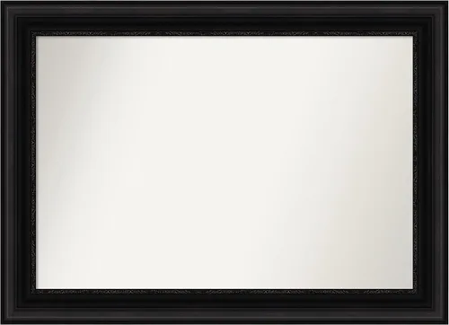 Miniatura 385 de Amanti Art Espejo personalizado, espejo de baño negro puente, espejo de pared o espejo de tocador de baño sobre el fregadero (26 x 26 pulgadas)