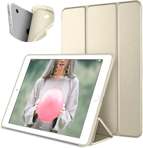 Miniatura 18 de DTTO Funda para iPad Air 1ª edición, (no para iPad Air 2 y Air 3) Ultra delgado y ligero Smart Trifold Stand con cubierta trasera de TPU suave