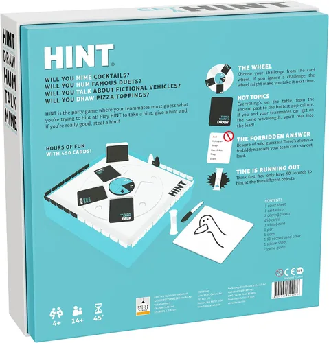 Miniatura 2 de Bezzerwizzer HINT - Juego de fiesta (edición estadounidense), un divertido y creativo juego de insinuaciones para horas de risa y entretenimiento.