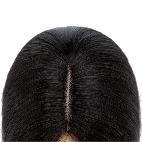 Miniatura 158 de Rich Choices Pelucas con topper de cabello para mujeres, cabello humano real 100% Remy, sin flequillo, para mujeres con adelgazamiento en la parte