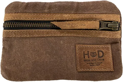 Miniatura 10 de Hide & Drink, Estuche de bolsillo multiherramientas, Bolsa compacta multiusos con cremallera para artículos de diario (EDC), Mini estuche de Carbón