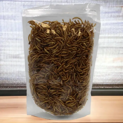 Miniatura 6 de Songbird Essentials Gusanos de harina secos para aves silvestres, gusanos de harina 100% naturales para pollos, pájaros azules, reptiles y patos