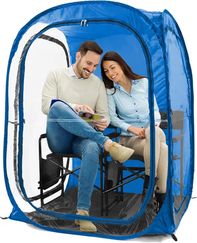 Miniatura 13 de WeatherPod® Pop-Up Sports Tent 1-2 Person – Instant Setup MyPod™ Original Shark Tank All-Weather Shelter for Outdoor Sports, Rain, Wind & Cold