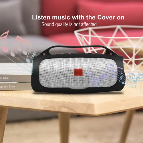 Miniatura 5 de Funda de silicona para altavoz portátil JBL Charge 4 impermeable, funda de transporte de viaje, funda protectora con asa, correa de hombro ajustable