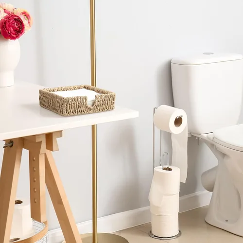 Miniatura 6 de Servilletero para mesa, servilleteros de cuerda de papel tejida para servilletas de papel, servilleteros de mimbre para mesa de cocina, decoración