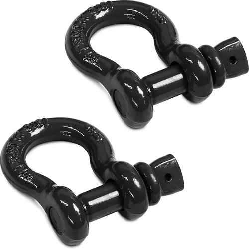 Miniatura 9 de Grillete de anillo en D de 1/2 pulgada con pasador de tornillo de 5/8 pulgadas, límite de carga de trabajo 2T (WLL) / 12T (26,455 libras)