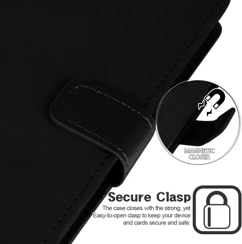 Miniatura 6 de GOOSPERY Blue Moon Wallet para Samsung Galaxy Note 10 Case (2019) Funda de cuero con tapa (Negro)