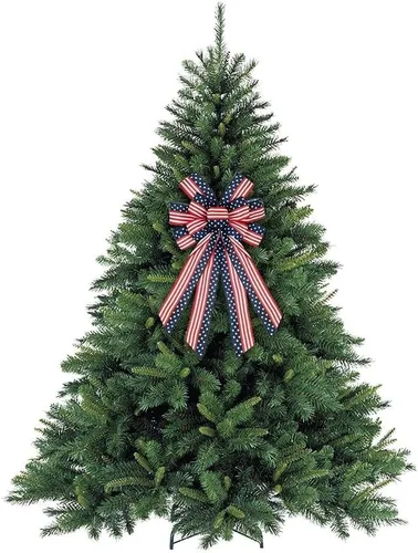 Miniatura 6 de Cintas patrióticas de bandera de Estados Unidos de 2.5 pulgadas x 10 yardas, cinta de arpillera con borde con alambre de estrellas y rayas