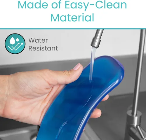 Miniatura 4 de Funda de cojín de asiento de gel Vive para inodoro - Cojín elevado y acolchado para sillas alargadas, estándar y para inodoro - Calentamiento