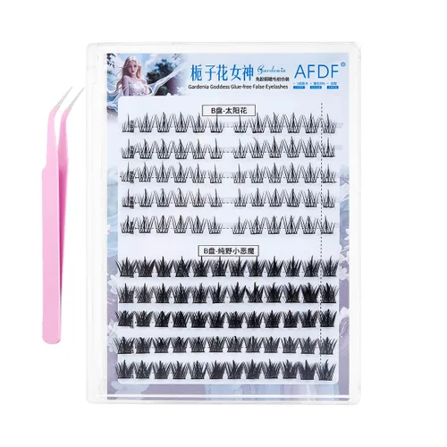 Miniatura 21 de Extensión de Pestañas DIY Efecto 3D Natural Individual 9/11/12mm Pestañas 80 Racimos Pestañas de Volumen Set Mixto, Extensión de Pestañas Caseras
