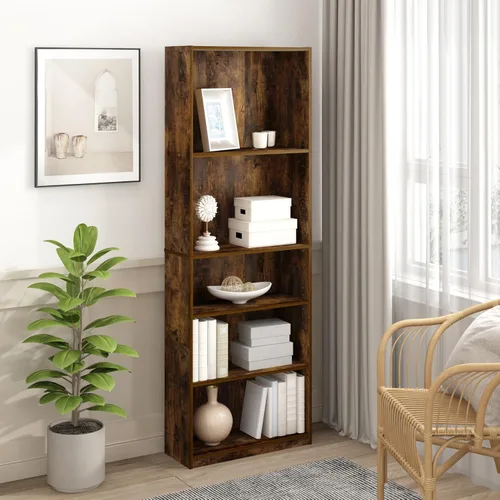 Miniatura 22 de Furinno Basic - Estantería de almacenamiento para librerías de 3 niveles, nogal oscuro