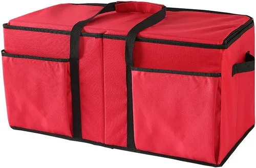 Miniatura 7 de Sattiyrch - Caja de almacenamiento de adornos de Navidad con cierre de cremallera doble - Caja que aporta ranuras para 128 adornos navideños de 3