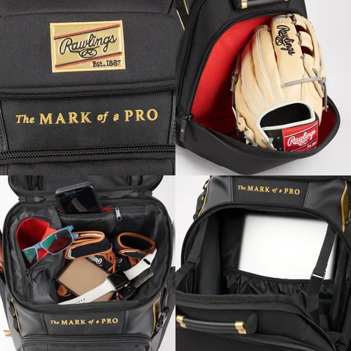 Miniatura 4 de Rawlings Rawlings Bolso de Equipo de Colección Dorada Béisbol/Sóftbol Múltiples Estilos Negro