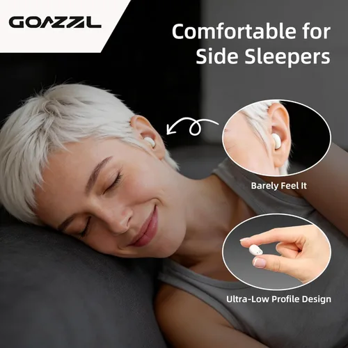 Miniatura 5 de Sleep Earbuds for Side Sleepers,Mini Invisible Wireless Earbuds for Small Ear Canals,Bluetooth 5.4,40H Battery, Noise Blocking,Waterproof,LED Power