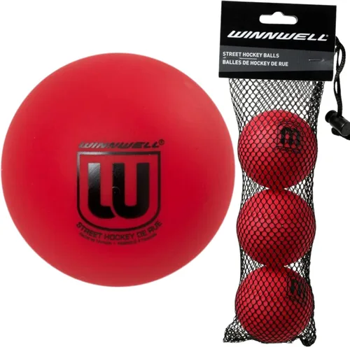 Miniatura 9 de Winnwell Pelotas deportivas de hockey callejero – Pelotas para interiores y exteriores con bolsa de almacenamiento – Ideal para juegos de hockey