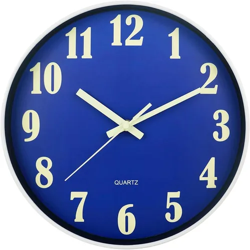 Miniatura 13 de JoFomp Reloj que Brilla en la Oscuridad, 12" Reloj de Pared Luminoso Silencioso Sin Tic-Tac, Funciona con Pilas, Reloj de Cuarzo Moderno, Fácil