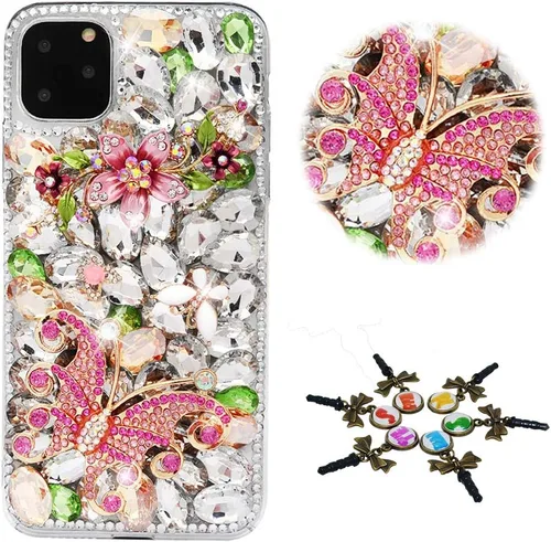 Miniatura 17 de Sparkle - Funda para teléfono compatible con Samsung Galaxy A12, elegante, hecha a mano en 3D, diseño de diamantes de imitación, diseño de diamantes