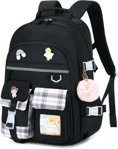 Miniatura 15 de Mochila para Niñas de 15.6 Pulgadas para Laptop, Bolsa Escolar para Niños de Primaria y Universidad, Mochilas y Bolsas de Libros para Niñas, Azul
