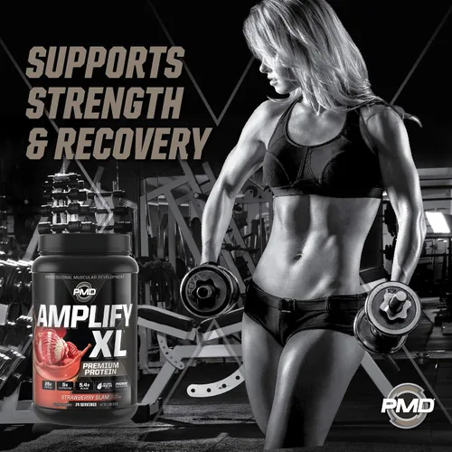Miniatura 4 de PMD Sports Amplify XL Premium Suplemento de proteína de suero Hydro Greens Blend - Matriz de proteína de glutamina y suero con superalimento