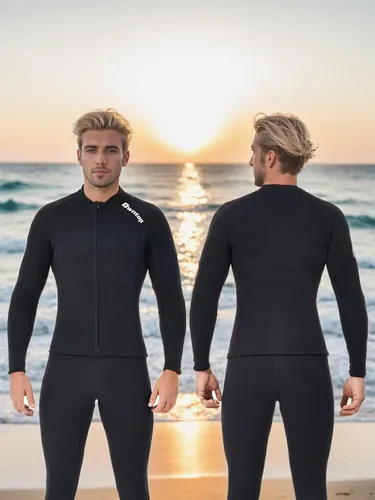 Miniatura 6 de Owntop Camisetas de neopreno Mujeres y hombres Manga larga de neopreno de 0.079 in Flexible y cómodo Cremallera frontal YKK Surfing Buceo