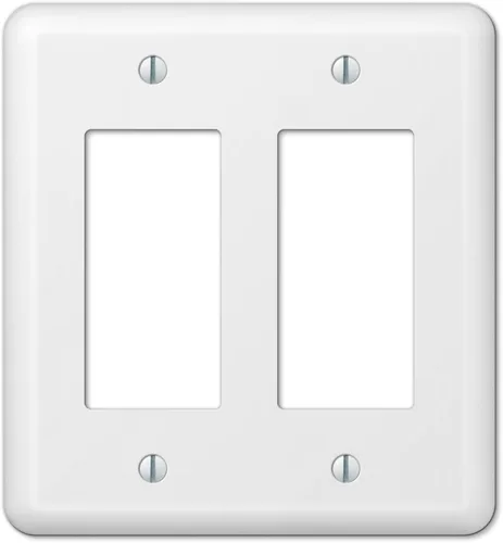 Miniatura 8 de Amerelle 935DBK Devon - Placa de pared, 1 dúplex, color negro
