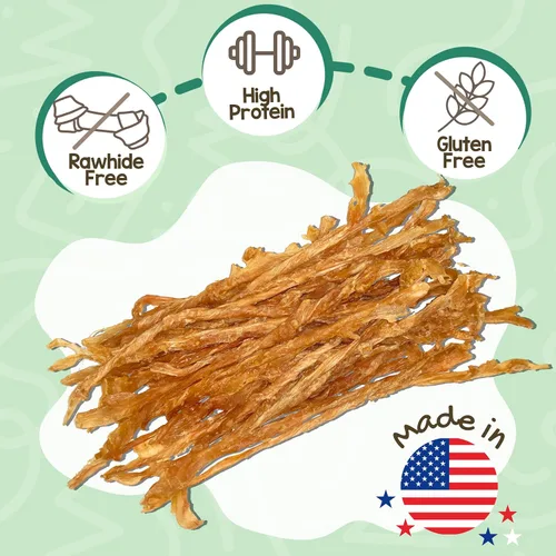 Miniatura 2 de Nature Gnaws Tendones de pavo de Estados Unidos para perros (8 onzas) – Delicioso aperitivo de recompensa sin granos para razas pequeñas, medianas
