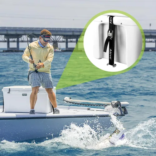 Miniatura 7 de Kit de correas de amarre para enfriador Aieve - Soporte de bloqueo de pecho de hielo - Accesorios para enfriador seguros para enfriadores YETI