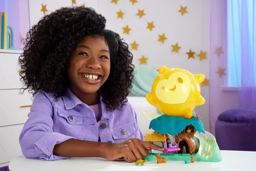 Miniatura 2 de Mattel Disney Wish Toys, juego de estrella mágica con muñeca Asha y 7 orbes de deseos sorpresa, incluyendo 1 figura de estrella y 6 amigos animales