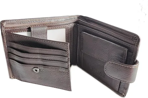 Miniatura 36 de Hombres Cool Eagle Wolf Caballo Totem Cuero Vaca Vertical Cartera Cremallera Multi-tarjeta Titular, Tótem de caballo, Minimalista