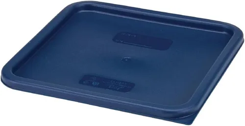 Miniatura 4 de Cambro SFC12453, tapa CamSquares para contenedores de almacenamiento de alimentos de 12, 18 y 22 qt, polietileno, azul medianoche, NSF
