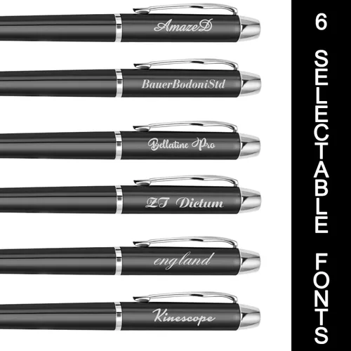 Miniatura 3 de Bolígrafos personalizados, bolígrafo y estuche grabados personalizados, regalos personalizados para padre, jefe, oficina, cumpleaños y graduación