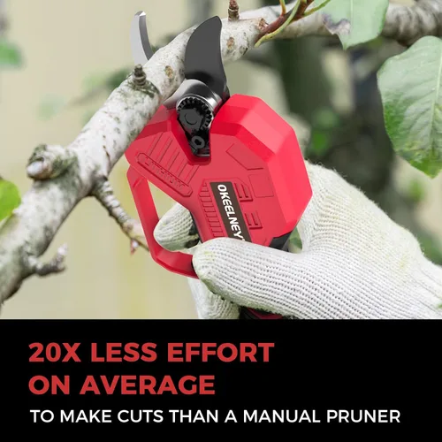 Miniatura 7 de Tijeras de podar eléctricas para batería Milwaukee M18, podadora inalámbrica sin escobillas con capacidad de corte de 1.4 pulgadas para podar