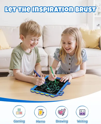 Miniatura 2 de ORSEN Tableta LCD de 12 pulgadas para garabatear, tablero de dibujo de dinosaurio verde para niños de 3 a 6 años, regalos de Navidad y cumpleaños