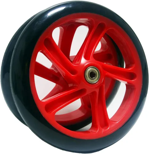 Z-FIRST 2 ruedas de scooter para adultos de 7.874 in con rodamientos ABEC 9 para maquinilla de afeitar y scooters para adultos Rojo