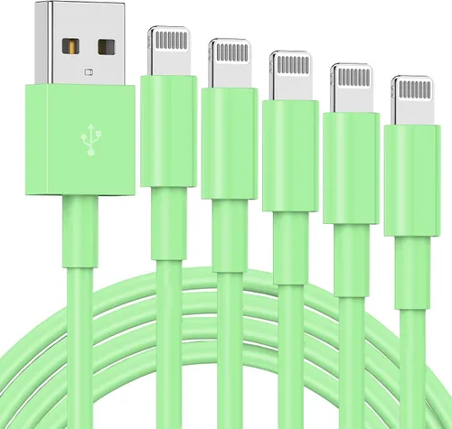 Miniatura 14 de TUMABER Paquete de 2 cables de carga para iPhone de 3 pies con certificación MFi de Apple, cable Lightning a USB de 3 pies, carga rápida de 2.4 A