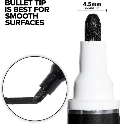 Miniatura 2 de Krink K-42 - Rotulador de pintura negra, vibrante y opaco para cualquier superficie, marcador permanente con pintura a base de alcohol