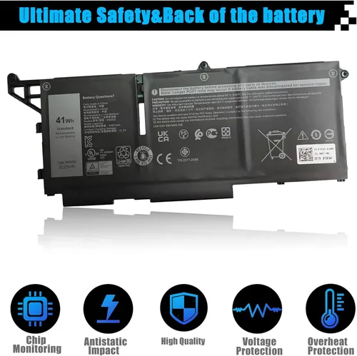 Miniatura 4 de 41Wh M69D0 - Batería de repuesto para laptop Dell Latitude 5430 5530 Precision 3570 P104F P104F005 P137G P137G004 Series 07KRV O7KRV 0H4PVC H4PVC