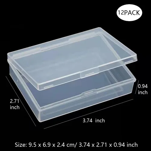Miniatura 2 de Estuche para cartas de juego de 12 piezas, caja de almacenamiento, soporte para tarjetas bancarias, tarjetas de visita, tarjetas de juego
