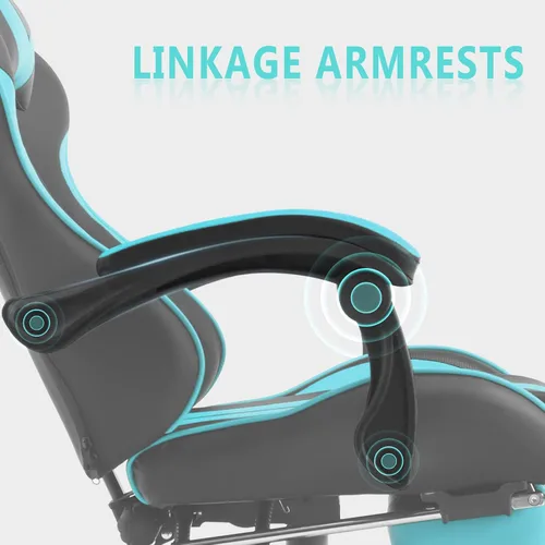 Miniatura 7 de Ferghana - Silla ergonómica de juego Miami Blue para adultos y adolescentes