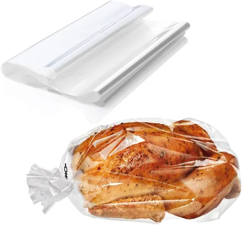 Miniatura 2 de ECOOPTS Bolsas para horno de pavo, bolsas de horno de gran tamaño para cocinar al horno, pollo, carne, jamón, mariscos, verduras, 10 bolsas