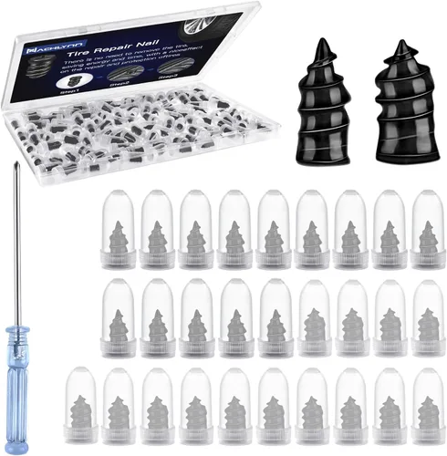 Miniatura 10 de NACHLYNN 80 piezas de clavos de reparación de neumáticos herramienta de auto-servicio clavo de reparación de neumáticos tornillo autoperforante