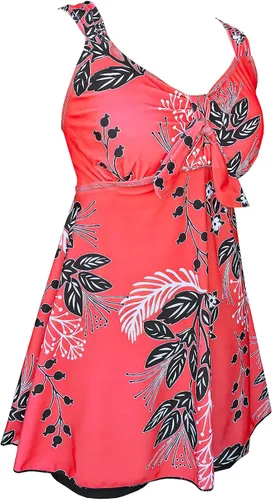 Miniatura 2 de DANIFY - Traje de baño de talla extragrande de dos piezas para mujer, tankini con control de abdomen, traje de baño de dos piezas