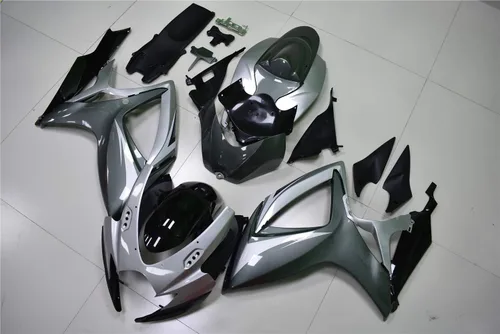 Miniatura 2 de Carenado Gris Negro Ajuste para Suzuki 2006 2007 GSXR 600/750 Inyección ABS Carrocería Nuevo Aftermarket Kit Plástico 06 07 GSX-R 600 750 Y42