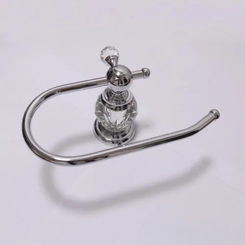 Miniatura 3 de Luxury Crystal Series - Soporte para papel higiénico de pared, cromado